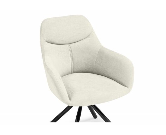 Стул на металлокаркасе Бартон 2 ткань мадера 2 / черный матовый, изображение 7 | Интернет магазин мебели и декора LifeDekor