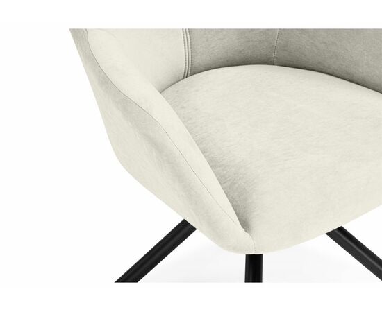 Стул на металлокаркасе Бартон 2 ткань мадера 2 / черный матовый, изображение 8 | Интернет магазин мебели и декора LifeDekor