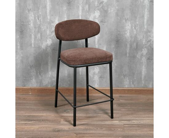 Стул полубарный Lucas 2 терракотовый шенилл с чёрными ножками, изображение 13 | Интернет магазин мебели и декора LifeDekor