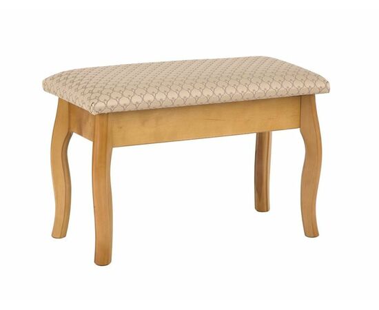 Банкетка из массива березы (ткань Орфей 160/1) Орех, изображение 2 | Интернет магазин мебели и декора LifeDekor