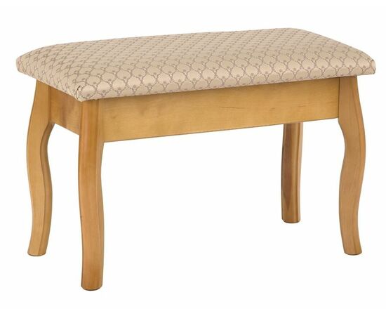 Банкетка из массива березы (ткань Орфей 160/1) Орех | Интернет магазин мебели и декора LifeDekor