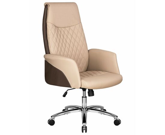 Офисное кресло для руководителей DOBRIN LEONARD, коричнево-бежевый, Вариант: коричнево-бежевый, изображение 2 | Интернет магазин мебели и декора LifeDekor