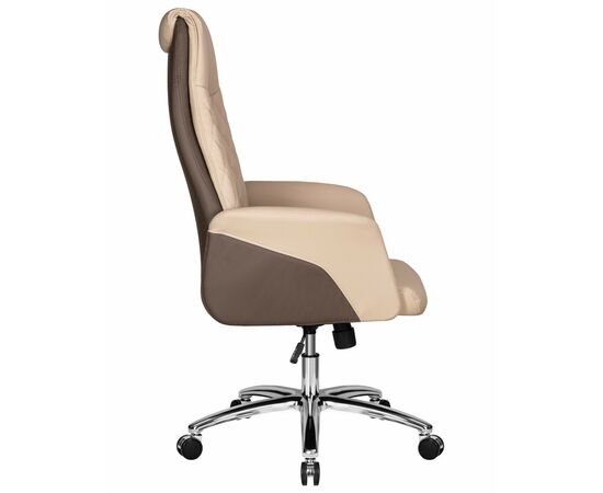 Офисное кресло для руководителей DOBRIN LEONARD, коричнево-бежевый, Вариант: коричнево-бежевый, изображение 3 | Интернет магазин мебели и декора LifeDekor