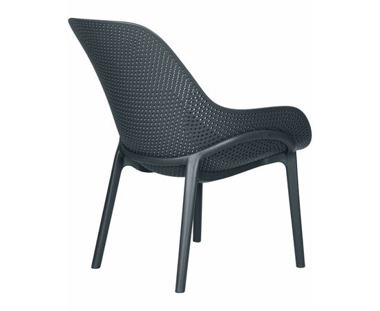 Кресло DOBRIN LONZO, антрацит (GR-12) с УФ-защитой, Вариант: антрацит (GR-12) с УФ-защитой, изображение 4 | Интернет магазин мебели и декора LifeDekor