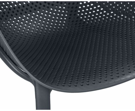 Кресло DOBRIN LONZO, антрацит (GR-12) с УФ-защитой, Вариант: антрацит (GR-12) с УФ-защитой, изображение 7 | Интернет магазин мебели и декора LifeDekor