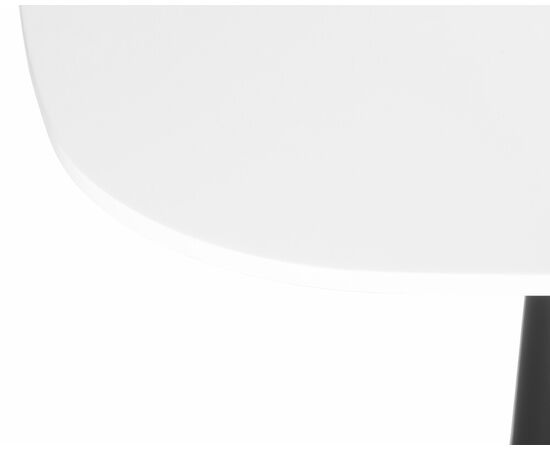 Стол обеденный DOBRIN OTIS, белая столешница, черное основание, Вариант: белая столешница, черное основание, изображение 5 | Интернет магазин мебели и декора LifeDekor