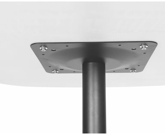 Стол обеденный DOBRIN OTIS, белая столешница, черное основание, Вариант: белая столешница, черное основание, изображение 6 | Интернет магазин мебели и декора LifeDekor