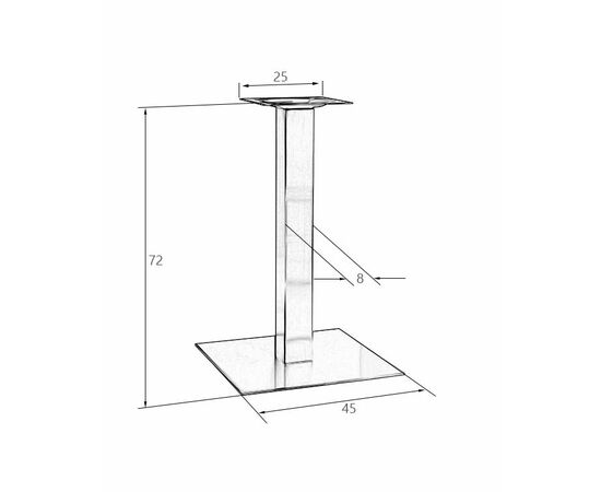 Подстолье обеденное DOBRIN EVAN, изображение 2 | Интернет магазин мебели и декора LifeDekor