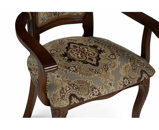 Стул деревянный Bronte муса чёрная вишня / патина, изображение 6 | Интернет магазин мебели и декора LifeDekor