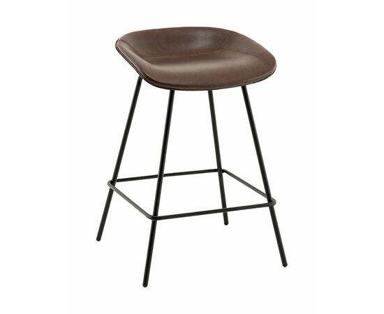 Стул полубарный Фуриоса экокожа коричневый | Интернет магазин мебели и декора LifeDekor