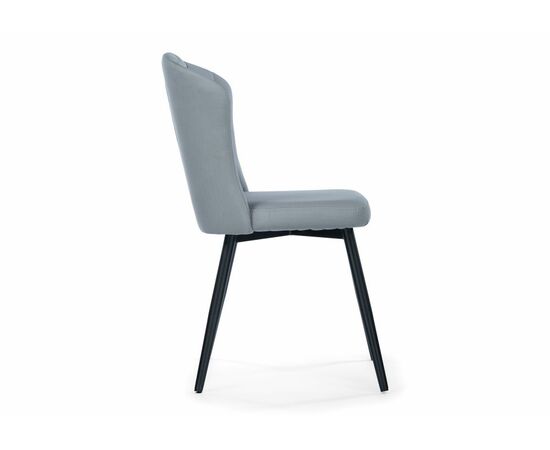 Стул на металлокаркасе Алиссум светло-серый / черный, изображение 3 | Интернет магазин мебели и декора LifeDekor