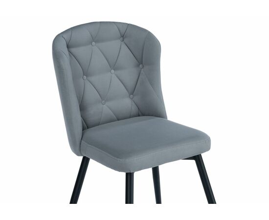 Стул на металлокаркасе Алиссум светло-серый / черный, изображение 5 | Интернет магазин мебели и декора LifeDekor