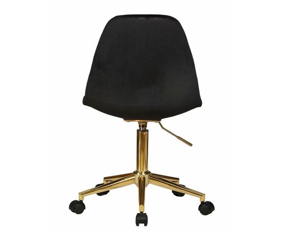 Офисное кресло для персонала DOBRIN MONTY GOLD, чёрный велюр (MJ9-101), Вариант: черный велюр (MJ9-101), изображение 5 | Интернет магазин мебели и декора LifeDekor