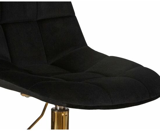 Офисное кресло для персонала DOBRIN MONTY GOLD, чёрный велюр (MJ9-101), Вариант: черный велюр (MJ9-101), изображение 9 | Интернет магазин мебели и декора LifeDekor