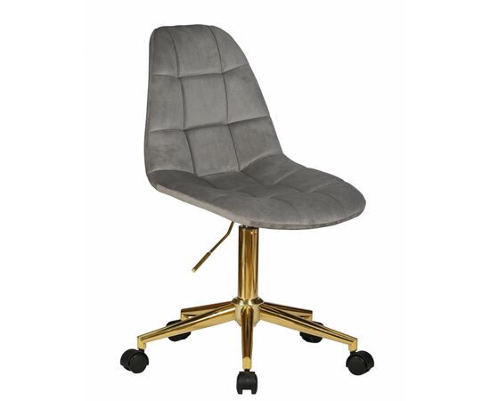 Офисное кресло для персонала DOBRIN MONTY GOLD, серый велюр (MJ9-75), Вариант: серый велюр (MJ9-75), изображение 2 | Интернет магазин мебели и декора LifeDekor