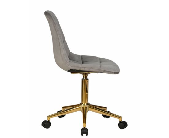 Офисное кресло для персонала DOBRIN MONTY GOLD, серый велюр (MJ9-75), Вариант: серый велюр (MJ9-75), изображение 3 | Интернет магазин мебели и декора LifeDekor