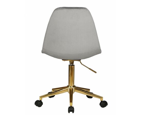 Офисное кресло для персонала DOBRIN MONTY GOLD, серый велюр (MJ9-75), Вариант: серый велюр (MJ9-75), изображение 5 | Интернет магазин мебели и декора LifeDekor