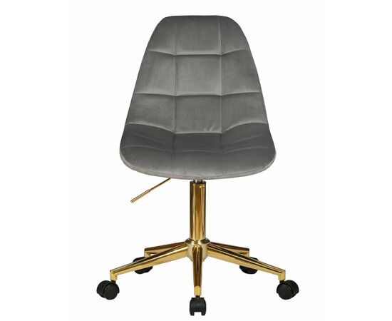 Офисное кресло для персонала DOBRIN MONTY GOLD, серый велюр (MJ9-75), Вариант: серый велюр (MJ9-75), изображение 6 | Интернет магазин мебели и декора LifeDekor
