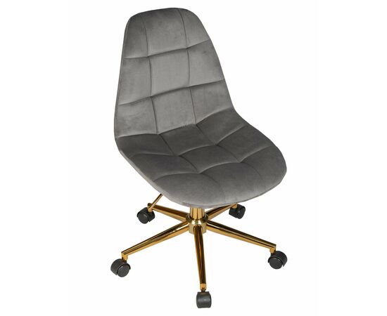 Офисное кресло для персонала DOBRIN MONTY GOLD, серый велюр (MJ9-75), Вариант: серый велюр (MJ9-75), изображение 7 | Интернет магазин мебели и декора LifeDekor