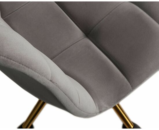 Офисное кресло для персонала DOBRIN MONTY GOLD, серый велюр (MJ9-75), Вариант: серый велюр (MJ9-75), изображение 9 | Интернет магазин мебели и декора LifeDekor