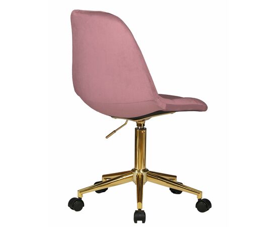 Офисное кресло для персонала DOBRIN MONTY GOLD, розовый велюр (MJ9-32), Вариант: розовый велюр (MJ9-32), изображение 4 | Интернет магазин мебели и декора LifeDekor