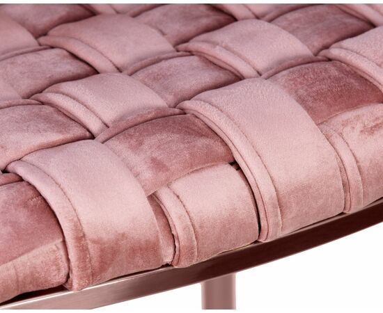 Стул барный DOBRIN EMMA ROSE GOLD, розовый велюр (VF-10), изображение 8 | Интернет магазин мебели и декора LifeDekor