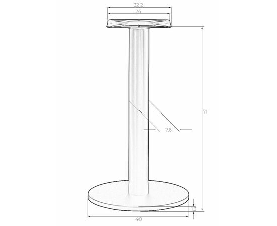 Подстолье обеденное DOBRIN ISABELLA, изображение 5 | Интернет магазин мебели и декора LifeDekor