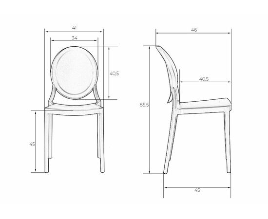 Стул обеденный DOBRIN ALBERT, чёрный, Вариант: чёрный, изображение 9 | Интернет магазин мебели и декора LifeDekor