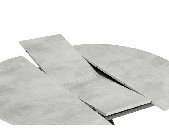 Стол деревянный Карпер 90(120) бетон метрополитан / черный матовый, изображение 5 | Интернет магазин мебели и декора LifeDekor