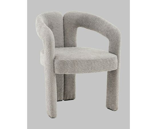 Стул Болинджер букле светло-серый, изображение 2 | Интернет магазин мебели и декора LifeDekor