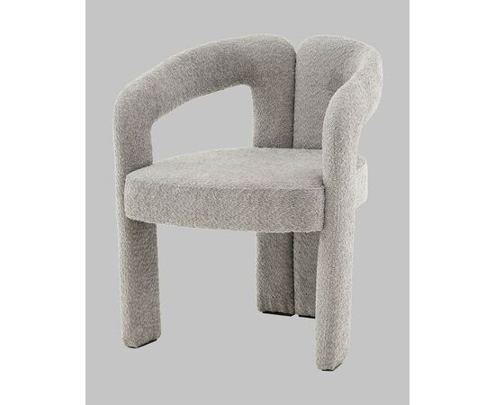 Стул Болинджер букле светло-серый, изображение 4 | Интернет магазин мебели и декора LifeDekor