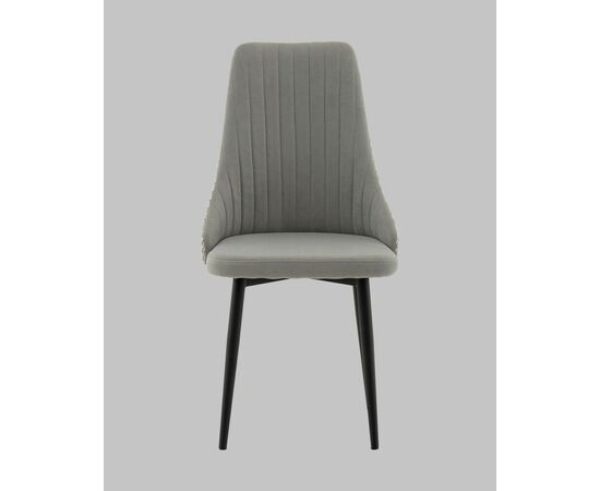 Стул Касаденика велюр серый, спинка гобелен лошадки, изображение 3 | Интернет магазин мебели и декора LifeDekor