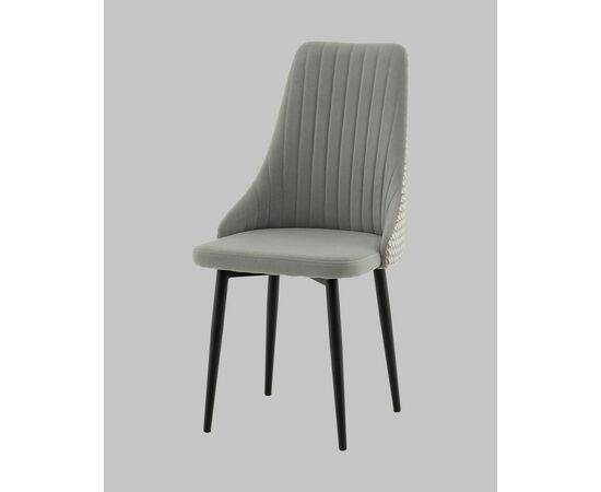 Стул Касаденика велюр серый, спинка гобелен лошадки, изображение 4 | Интернет магазин мебели и декора LifeDekor