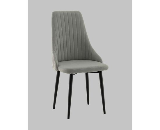 Стул Касаденика велюр серый, спинка гобелен перья, изображение 2 | Интернет магазин мебели и декора LifeDekor