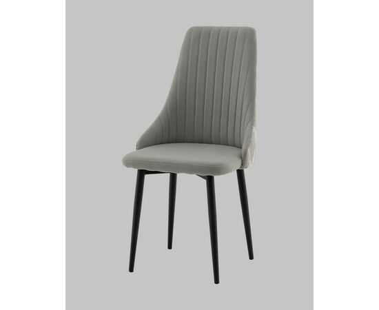 Стул Касаденика велюр серый, спинка гобелен перья, изображение 4 | Интернет магазин мебели и декора LifeDekor