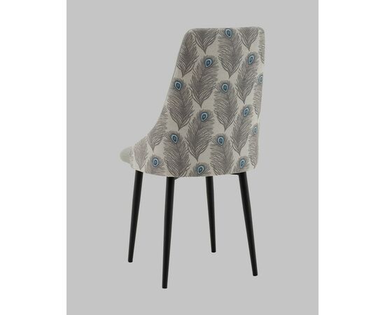 Стул Касаденика велюр серый, спинка гобелен перья, изображение 7 | Интернет магазин мебели и декора LifeDekor