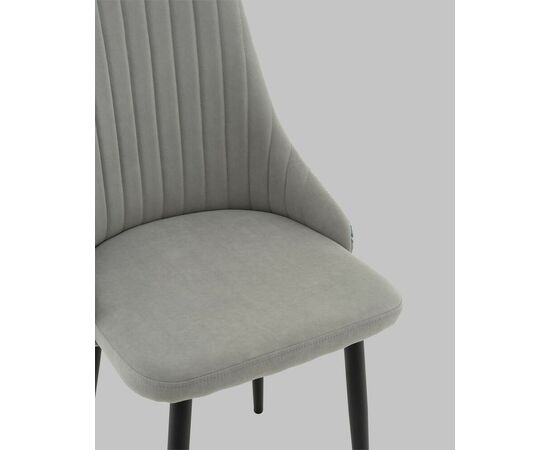 Стул Касаденика велюр серый, спинка гобелен перья, изображение 10 | Интернет магазин мебели и декора LifeDekor