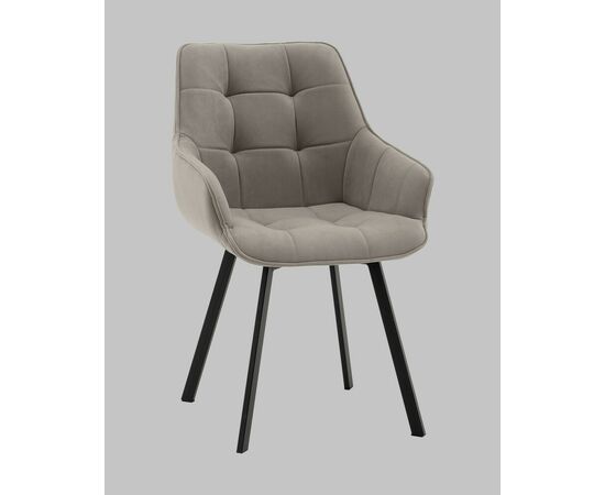 Стул Амальри велюр бежевый, изображение 2 | Интернет магазин мебели и декора LifeDekor