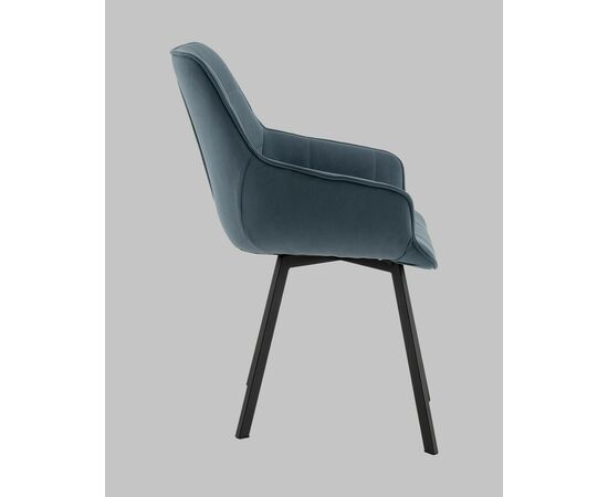 Стул Амальри велюр серо-синий, изображение 4 | Интернет магазин мебели и декора LifeDekor