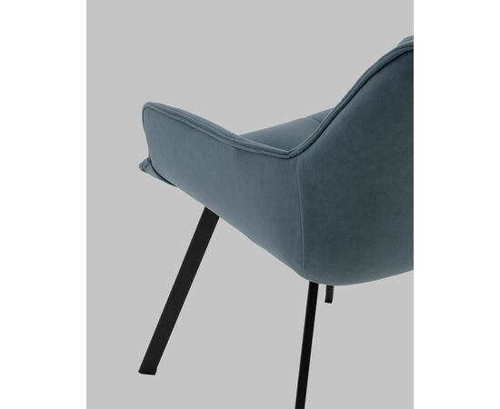 Стул Амальри велюр серо-синий, изображение 6 | Интернет магазин мебели и декора LifeDekor