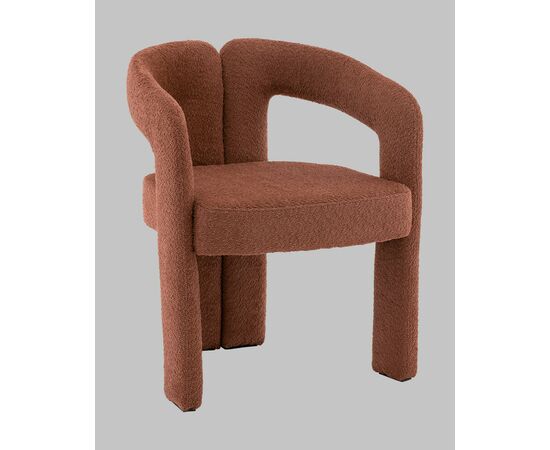 Стул Болинджер букле терракотовый, изображение 2 | Интернет магазин мебели и декора LifeDekor