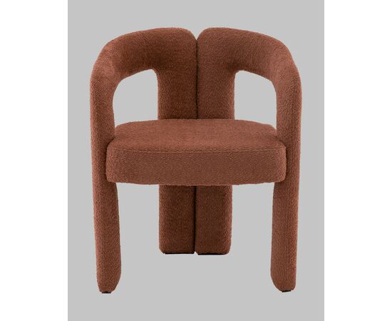 Стул Болинджер букле терракотовый, изображение 3 | Интернет магазин мебели и декора LifeDekor