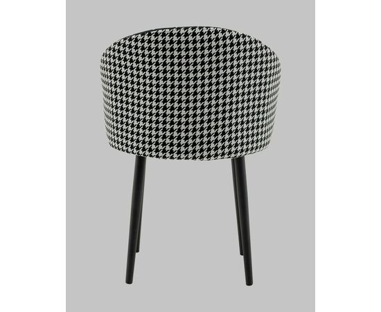 Стул Пасаденика велюр черный, спинка гусиная лапка, изображение 5 | Интернет магазин мебели и декора LifeDekor