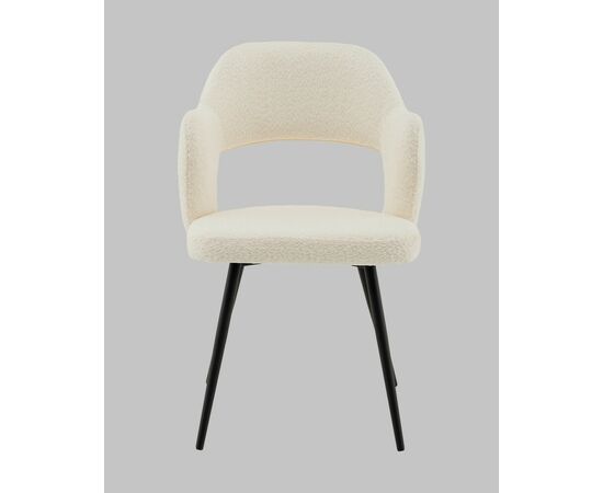 Стул Роккиана букле молочный, изображение 3 | Интернет магазин мебели и декора LifeDekor