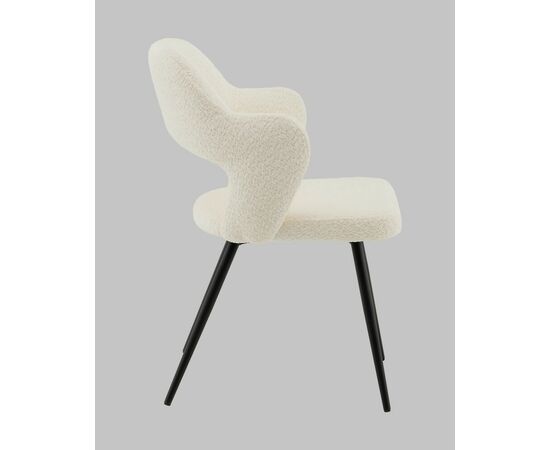 Стул Роккиана букле молочный, изображение 4 | Интернет магазин мебели и декора LifeDekor