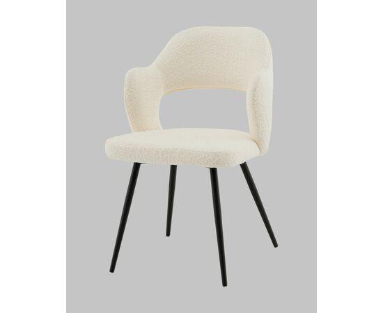 Стул Роккиана букле молочный, изображение 7 | Интернет магазин мебели и декора LifeDekor