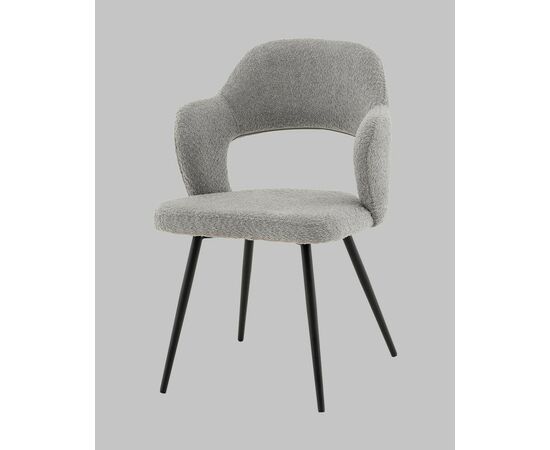 Стул Роккиана букле светло-серый, изображение 6 | Интернет магазин мебели и декора LifeDekor