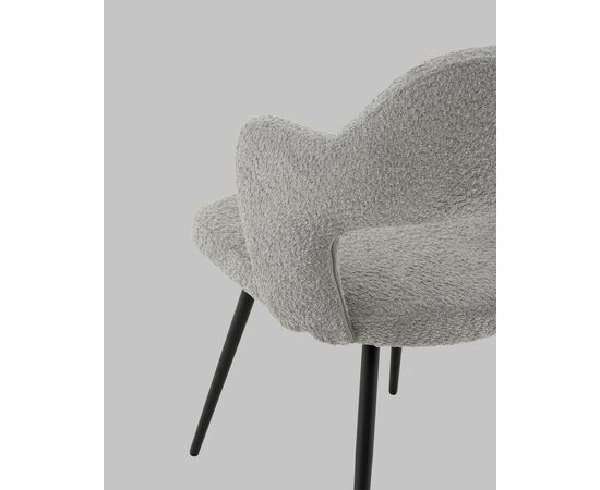 Стул Роккиана букле светло-серый, изображение 8 | Интернет магазин мебели и декора LifeDekor
