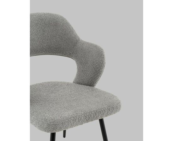 Стул Роккиана букле светло-серый, изображение 9 | Интернет магазин мебели и декора LifeDekor