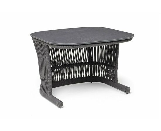 "Лугано" журнальный стол 76х76 H55 см из HPL, цвет "серый гранит", изображение 2 | Интернет магазин мебели и декора LifeDekor